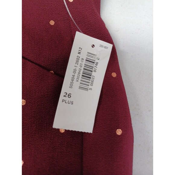 Old Navy Burgundy Red Polka Dot Pixie Ankle Pants Stretch Casual Sz 26 Plus - Picture 7 of 10